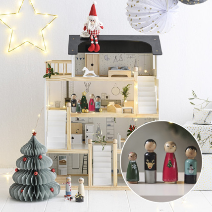 Avis 4 poupées en bois Famille de Noël Petite Amélie 5