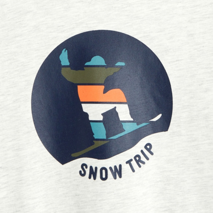 Avis T-shirt manches longues Mountain Adventures blanc garçon OKAIDI 2
