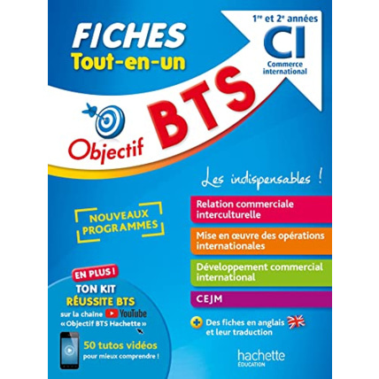 Avis Objectif BTS Commerce international - Fiches Tout-en-un Hachette Éducation 1