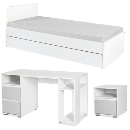 Avis Chambre enfant adolescent avec lit et chevet Mon Mobilier Design 4