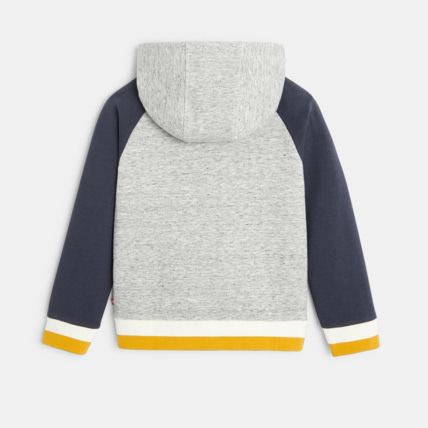 Avis Sweat zippé à capuche bicolore gris garçon OKAIDI 3