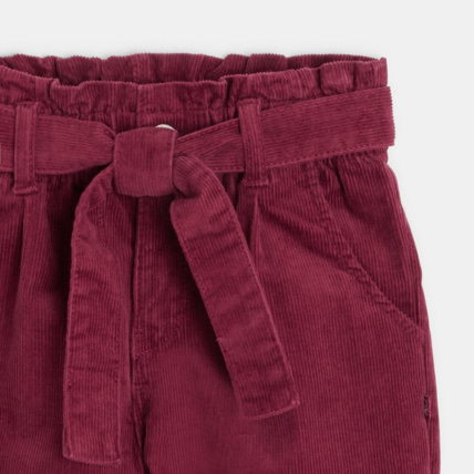 Avis Pantalon carrot en velours violet fille OKAIDI 3