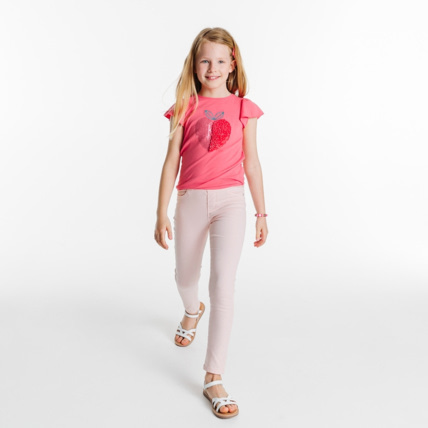 Avis Treggings unis rose fille OKAIDI 1