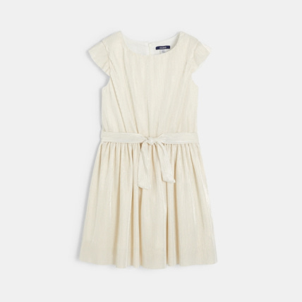 Avis Robe plissée irisée blanche fille OKAIDI 1
