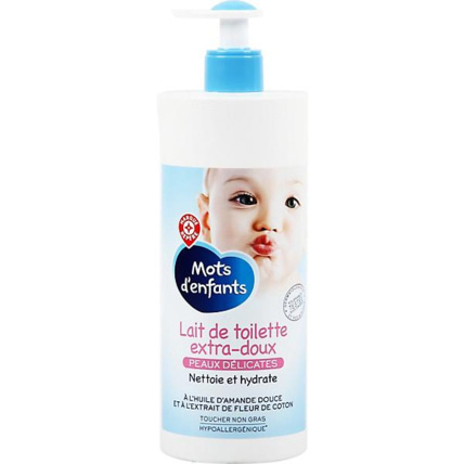 Avis Lait de toilette peaux délicates Mots d'enfants 1