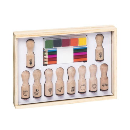 Avis Coffret 10 tampons en bois Oxybul 1