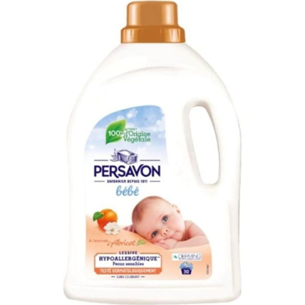 Avis Lessive liquide bébé Au Lait d'Abricot Bio Persavon 2