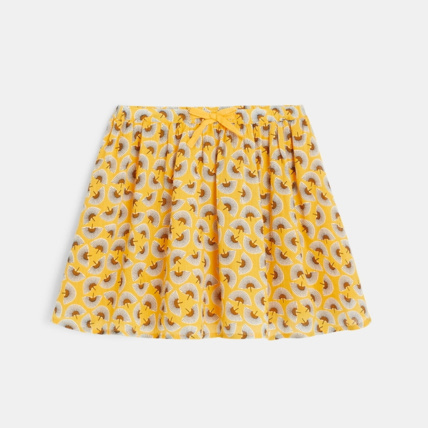 Avis Jupe évasée imprimée jaune fille OKAIDI 1