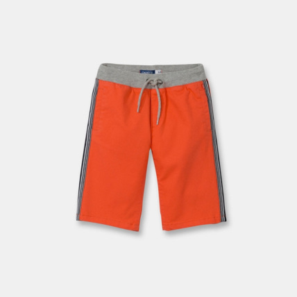 Avis Bermuda sportswear en toile orange garçon OKAIDI 1