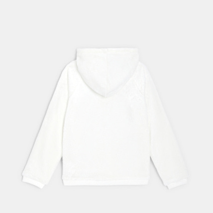Avis Sweat à capuche en sherpa blanc fille OKAIDI 3