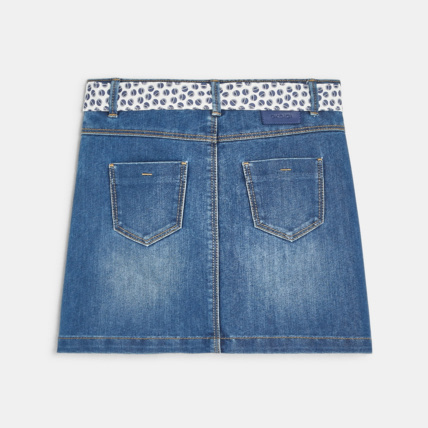 Avis Mini-jupe ceinturée bleue fille OKAIDI 4