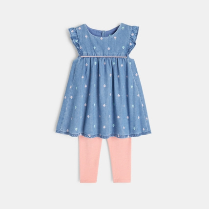 Avis Robe fleurie denim et legging OBAÏBI 1