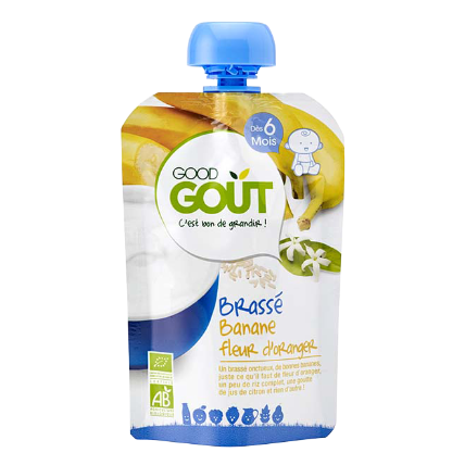 Avis Good gourde Brassé banane et fleur d'oranger Good Goût 1