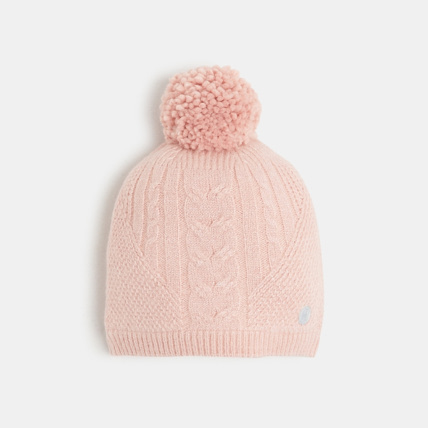 Avis Bonnet à pompon doublé fausse fourrure rose fille OKAIDI 1