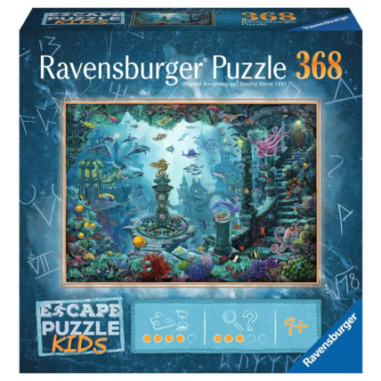 Avis Escape puzzle Kids - Au royaume sous-marin - de 9 ans RAVENSBURGER 1