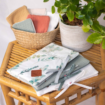 Avis Protège carnet de santé bébé en coton, Eucalyptus Sevira Kids 2