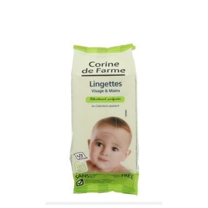 Avis Lingettes bébé Visage et Mains au Calendula Bio CORINE DE FARME 1
