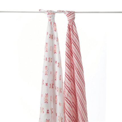 Avis Lot de 2 maxi langes en mousseline 120x120 cm ADEN + ANAIS 1