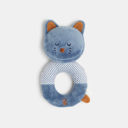 Avis Peluche hochet chat bleu OBAÏBI 1