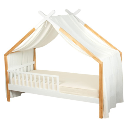 Avis Toile de lit, ciel de lit cabane en gaze de coton Sevira Kids 1