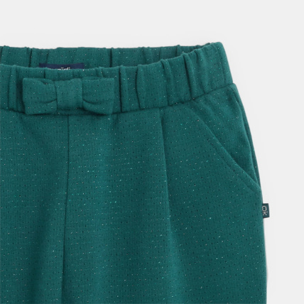 Avis Pantalon carrot pailleté vert fille OKAIDI 2