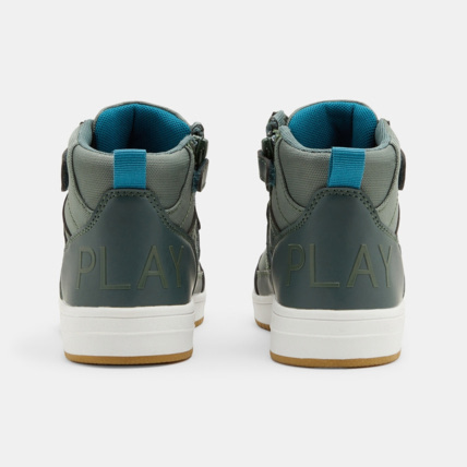 Avis Baskets mid bimatières lacets et scratch vertes garçon OKAIDI 4