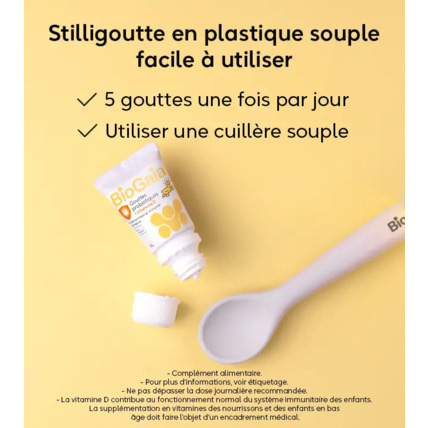 Avis BioGaia® Gouttes probiotiques + Vitamine D BioGaia 5