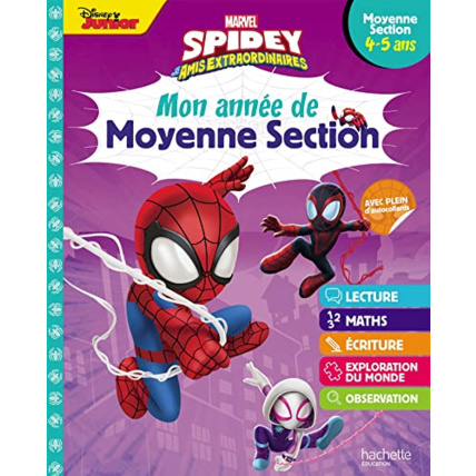 Avis Disney - Marvel Spidey et ses amis extraordinaires - Mon année de Moyenne Section (4-5 ans) Hachette Éducation 1
