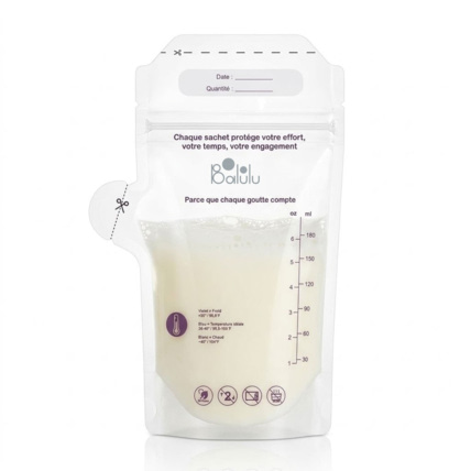 Avis Sachets de conservation du lait maternel avec indicateur de température Balulu 1