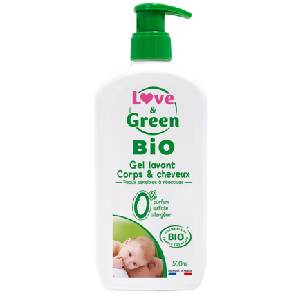 Avis Gel Lavant Corps & cheveux Bio Sans Parfum Love & Green 1