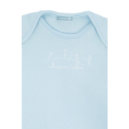 Avis Lot de 2 Bodies "Yannig" Baby - coton - Blanc/Nuage ARMOR-LUX 2
