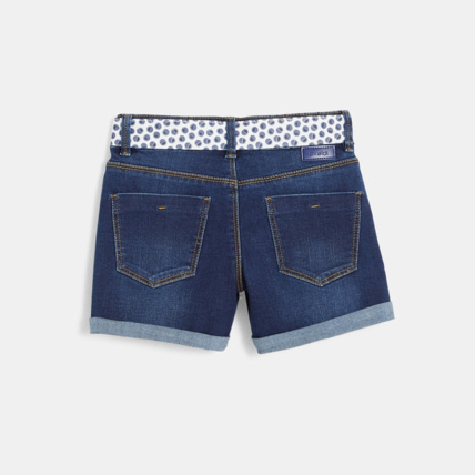 Avis Short en jean ceinturé bleu fille OKAIDI 4