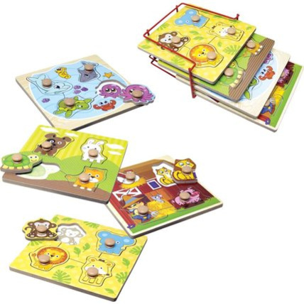 Avis Puzzles en bois 4 pièces - Bébés animaux L'ATELIER DU BOIS 1