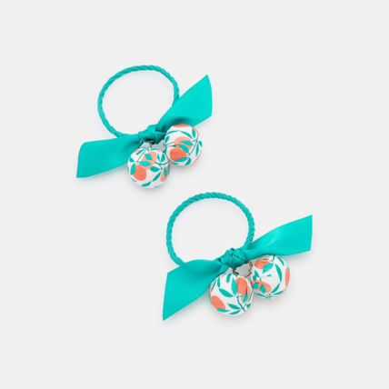 Avis Elastiques fantaisie (lot de 2) vert fille OKAIDI 1