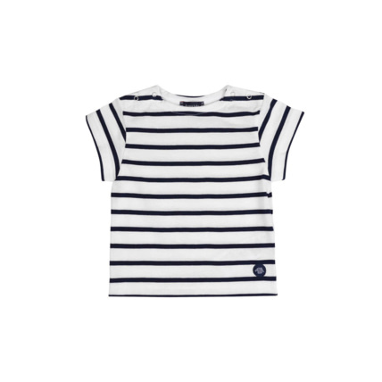 Avis Marinière Baby - coton léger - Blanc/Marine Deep ARMOR-LUX 1