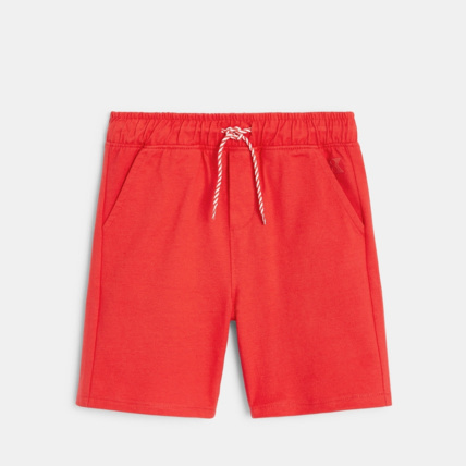 Avis Bermuda en coton rouge garçon OKAIDI 1