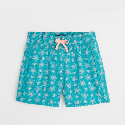Avis Short imprimé en jersey de coton vert fille OKAIDI 2