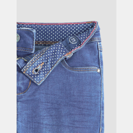 Avis Jean skinny hyper stretch bleu fille OKAIDI 4