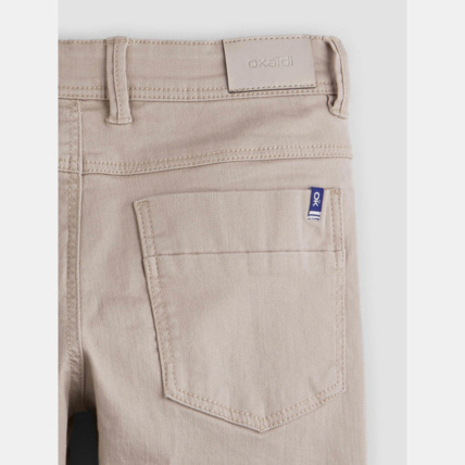 Avis Pantalon skinny en toile beige garçon OKAIDI 3