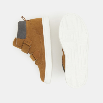 Avis Chaussure montante mix matières à scratchs marron garçon OKAIDI 3