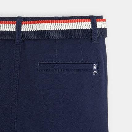 Avis Pantalon chino slim en toile bleu garçon OKAIDI 4