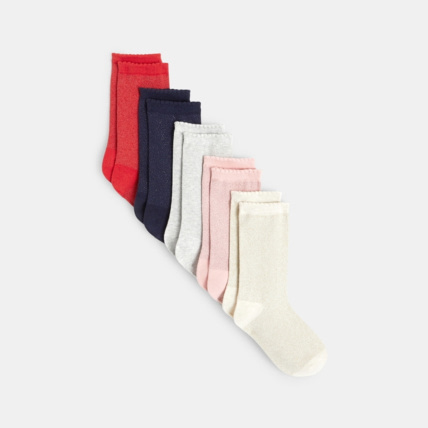Avis Chaussettes à paillettes (lot de 5) roses fille OKAIDI 1