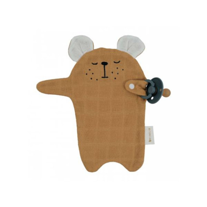 Avis Doudou attache-sucette ourson FABELAB 1