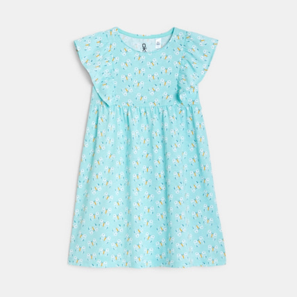 Avis Robe en jersey imprimé bleue fille OKAIDI 2