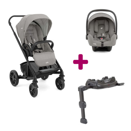 Avis Poussette duo Chrome + coque i-snug 2 + base LX2 Joie 1
