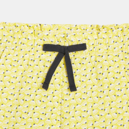 Avis Short en jersey imprimé jaune fille OKAIDI 2