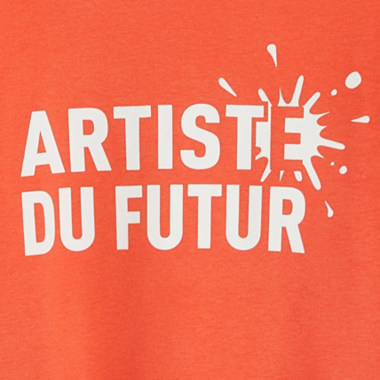 Avis Sweat uni à message orange garçon OKAIDI 2