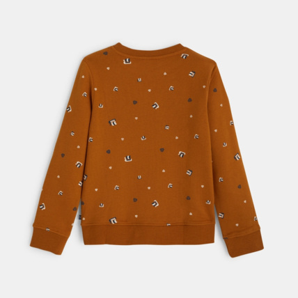 Avis Sweat-shirt à motifs imprimés orange garçon OKAIDI 3