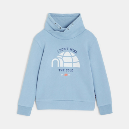 Avis Sweat-shirt à message bleu garçon OKAIDI 1