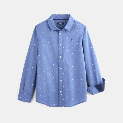 Avis Chemise à petits motifs blanche garçon OKAIDI 1